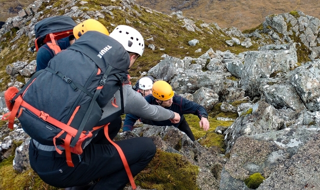 Scrambling en Beinn Alligin