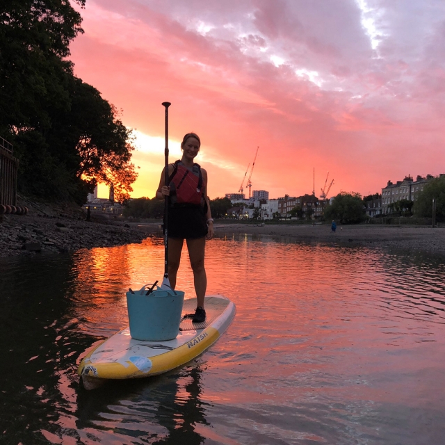  SUP al atardecer 