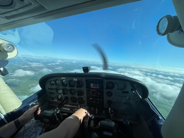  ¡Mire lo que ve un piloto! 