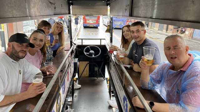  Beer Bikes en la carretera 