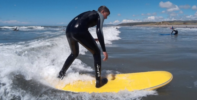Aprendiendo a surfear 