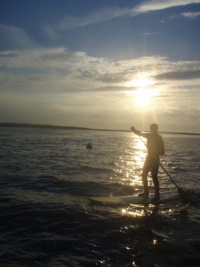  Embarque al atardecer