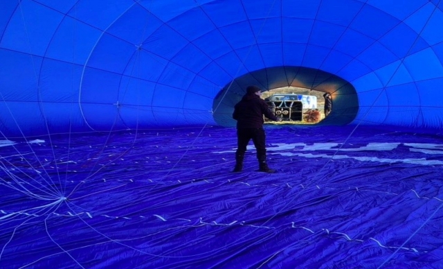 Dentro del globo 