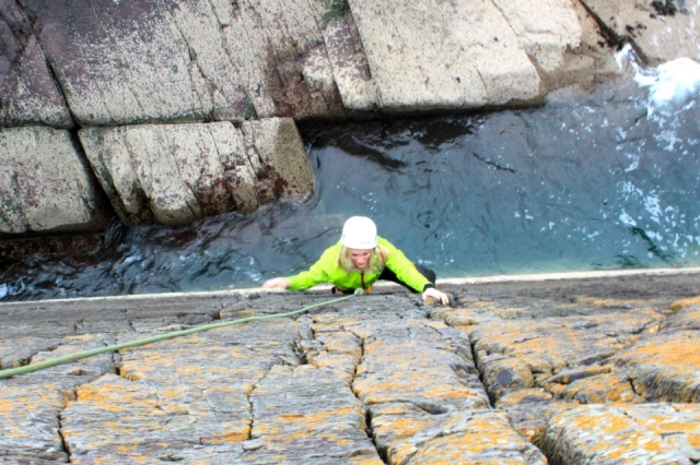 Escalada en Pembrokeshire. 