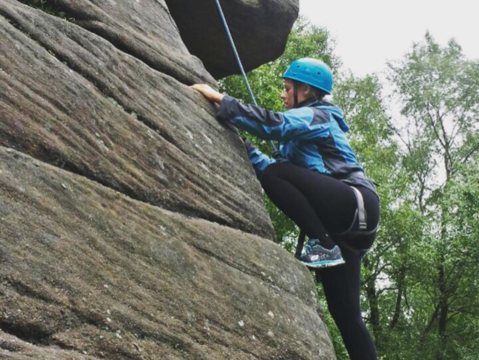 Escalada de prueba en rocas de Cumbria Escalada de prueba en rocas de Cumbria