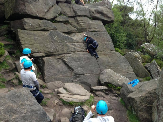 Brimham Rocks en los valles de Yorkshire