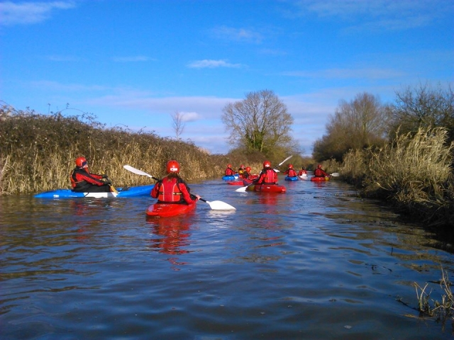 Amigos de kayak