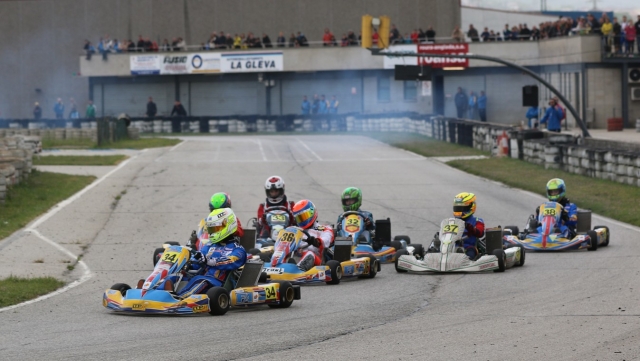  Grupo divirtiéndose duranle su carrera de karting 