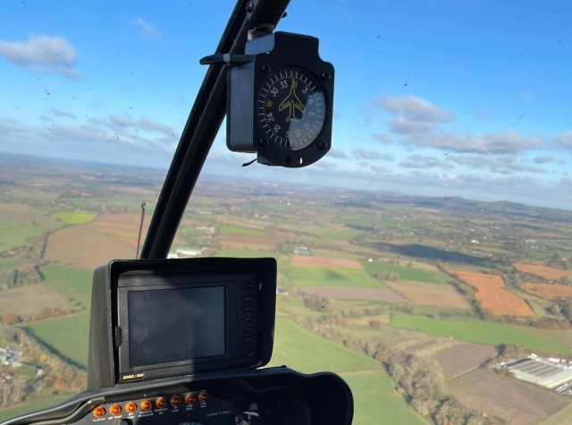 Media hora en helicóptero