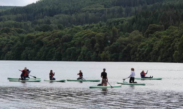  Paddleboarding en grupo