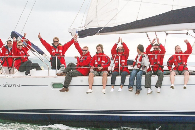  juntos en el viaje en barco 