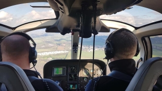Lección de prueba del helicóptero R22 en Redhill duranle 40 minutos