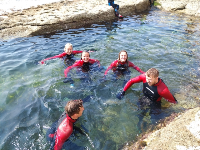 Una alberca en la roca 