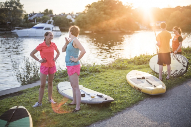 Compañeros de tabla de remo