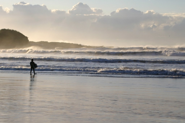  Pbaños en olas en Widemouth Bay 