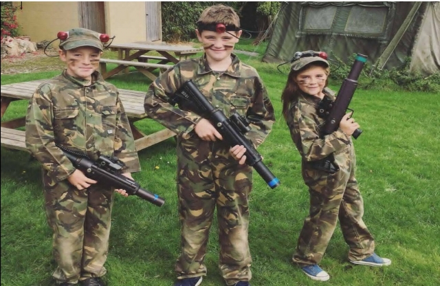  Niños de paintball