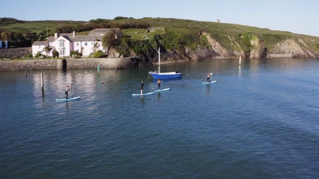 Paddleboarding en Bude