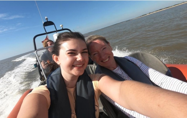  Selfie en un paseo en barco 
