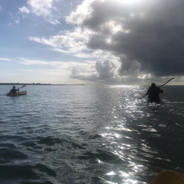  paquele de kayak de mar 