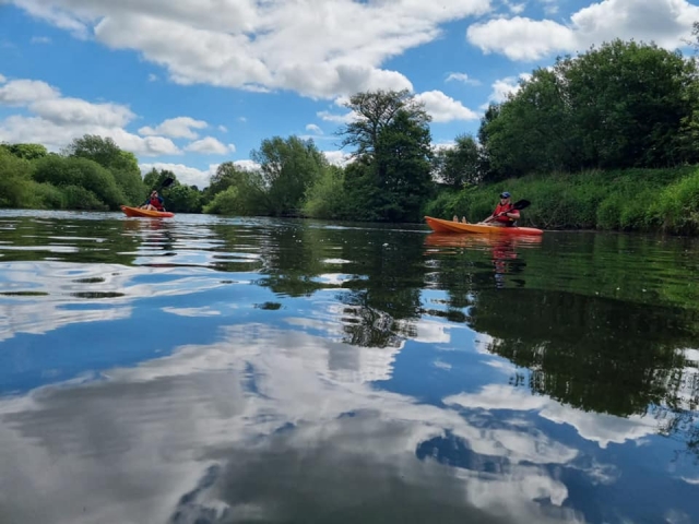 Kayak con amigos