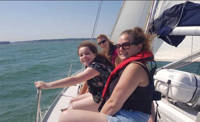 Navegar en Hamble 