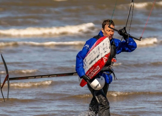  Después de la lección de kitesurf 