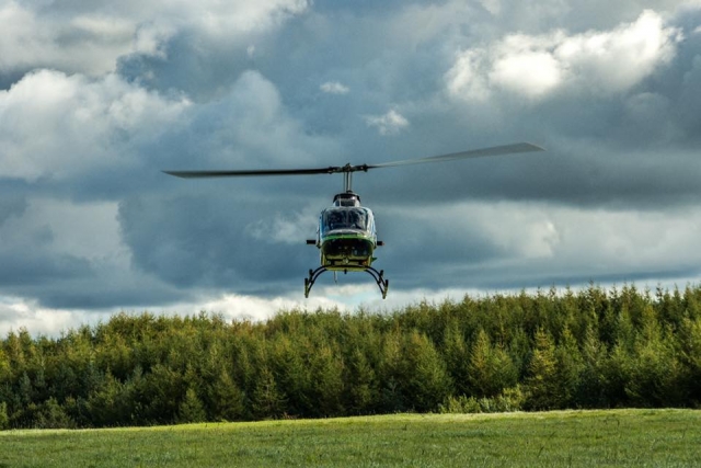 Un día perfecto para un recorrido en helicóptero 