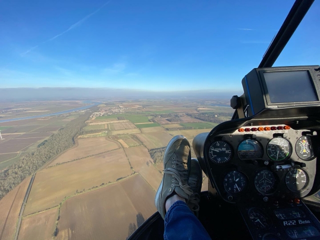 Vistas aéreas desde la cabina 