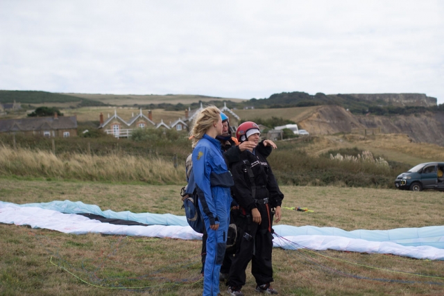 Parapenle en la Isla de Wight 