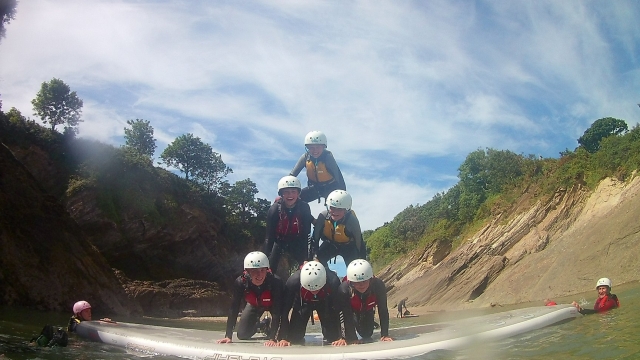 Sesiones de SUP con amigos