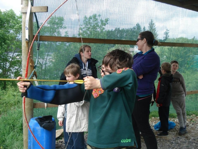 El jalo con arco es divertido 