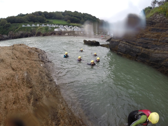 Nadar en la costa norle de Devon