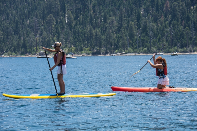 Paddleboarding juntos 