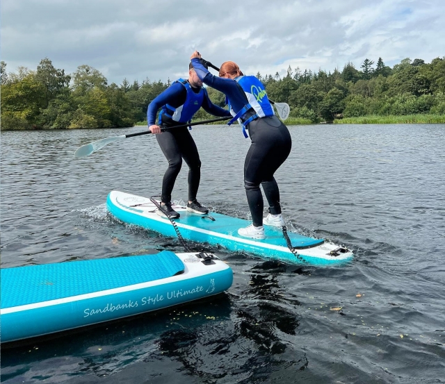SUP en el lago Bolam 