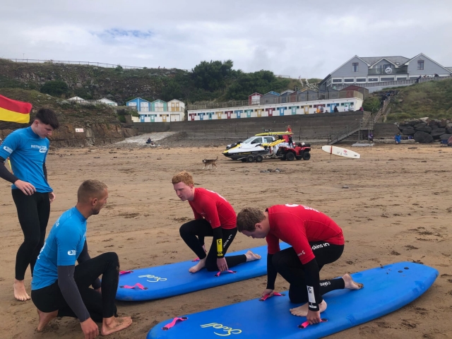 Entrenamiento en la playa 