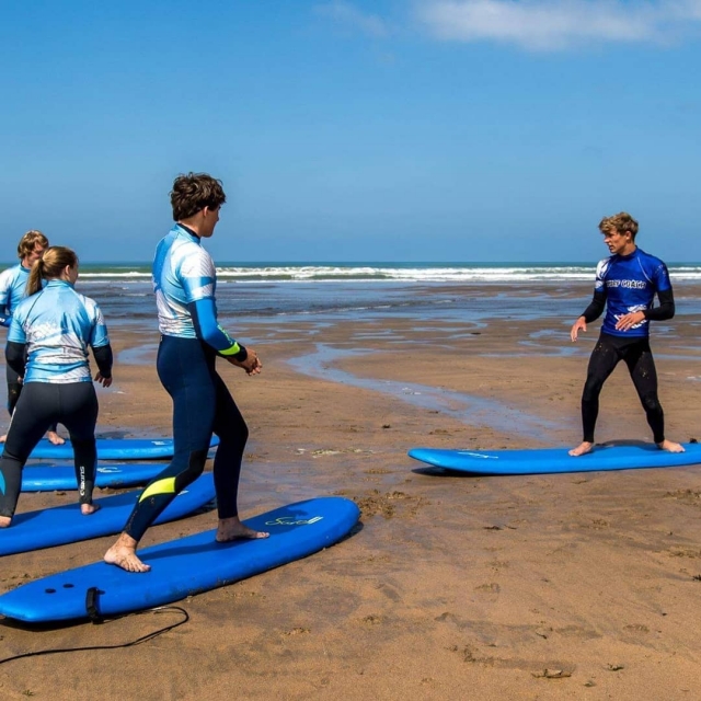  Lección privada de surf 