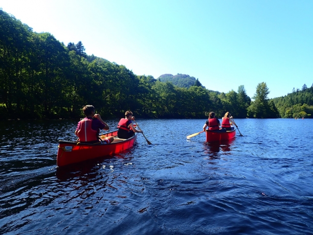 Canotaje en el río Tay 
