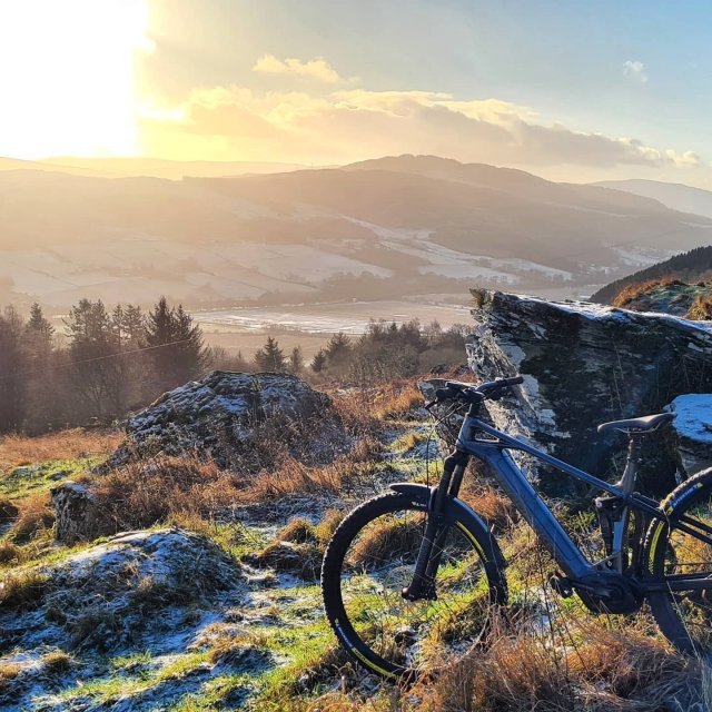 Disfruta de su sesión de bicicleta de cerro 