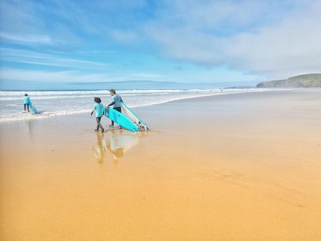Primeros surfistas 