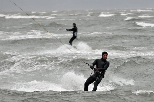 Kitesurf seguro con otros 