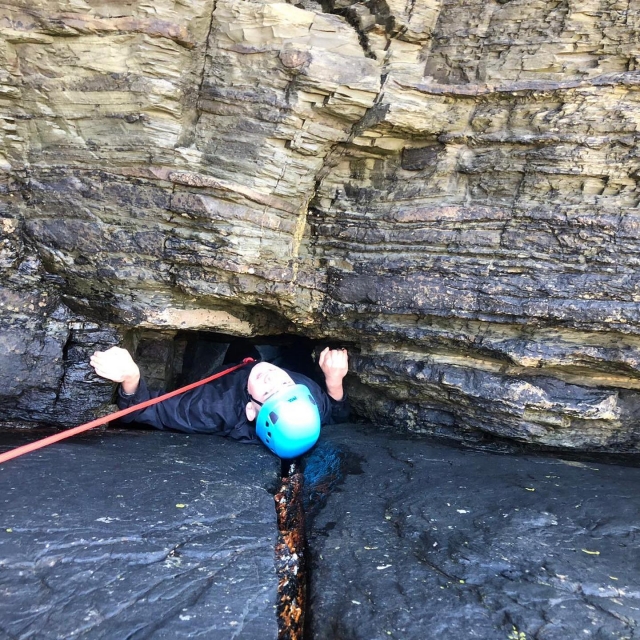 Escalada en roca en Devon 