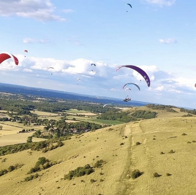  Parapenle con buen climón 