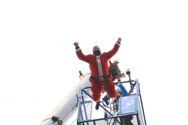  Papá Noel acaba de despegar