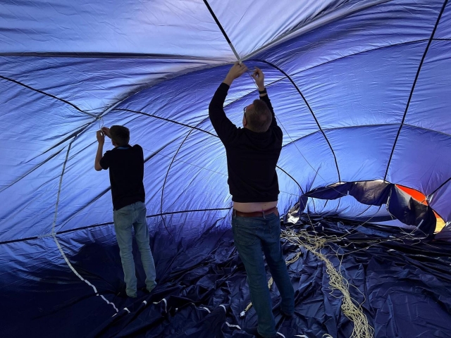 Preparando su vuelo 