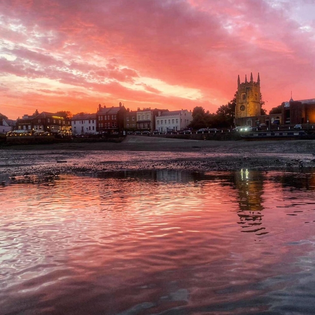  Impresionantes cielos rosados en Richmond 