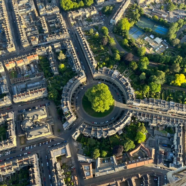  Pbaños en globo aerostático en Bath 