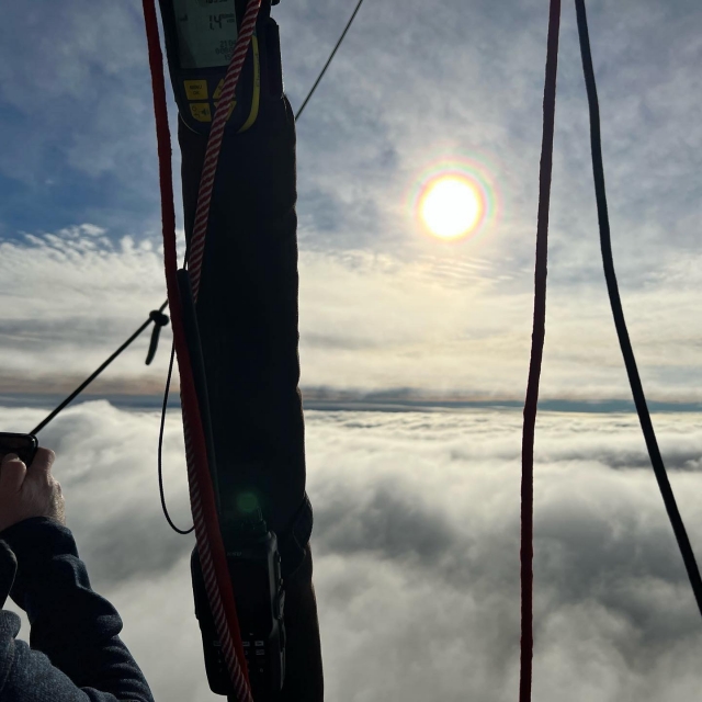 Pbaños en globo aerostático en Dorset 
