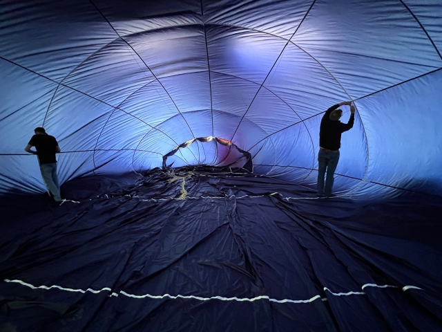 Preparando su globo 