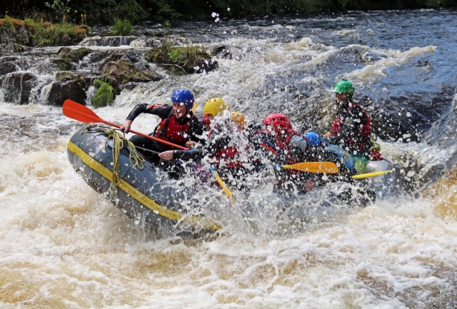  Rafting en rápidos para familias