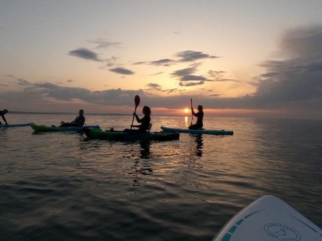  Paddleboarding en grupo 